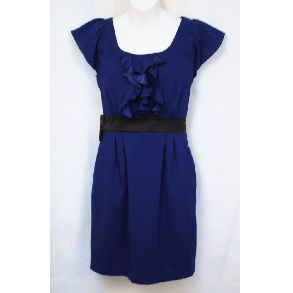 Express Womens Dress Blue Sheath Wear to Work 2